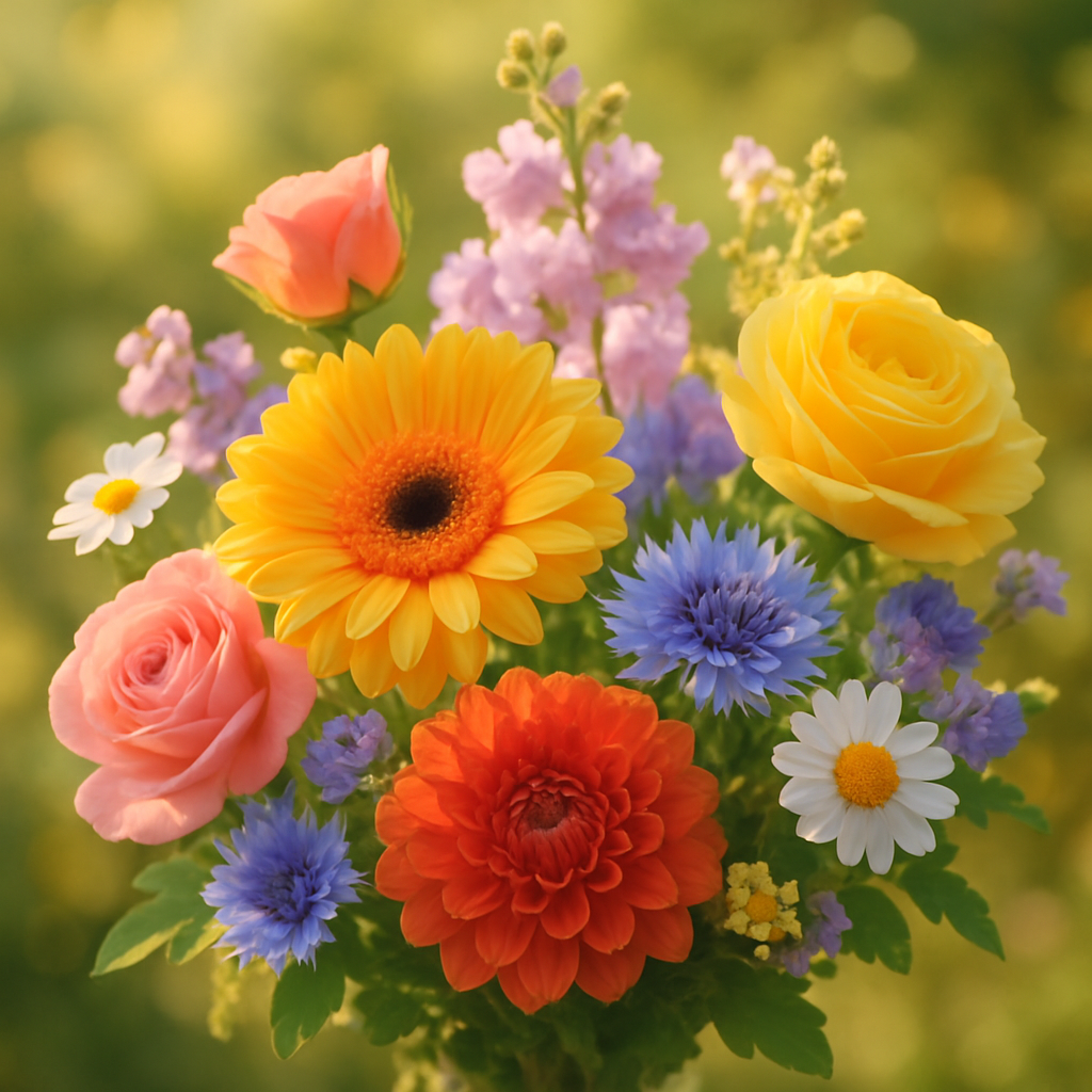 A beautiful bouquet of fresh flowers